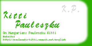 kitti pauleszku business card